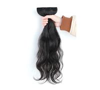 Rinfrescante Lunghe Estensioni Dei Capelli Ondulati Clip Nelle Estensioni Dei Capelli Veri Capelli Umani Traceless Invisibile 3 pz Capelli Estensioni Nere Parrucche Dei Capelli Umani Regolabile