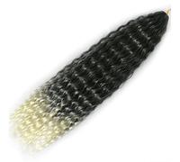 Rinfrescante Parrucche lunghe Parrucche intrecciate all'uncinetto Parrucche ricci multicolori ondulate morbide Estensioni dei capelli sintetici per le donne Usano parrucche piene Regolabile