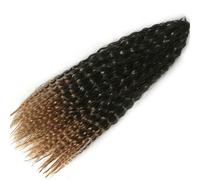 Rinfrescante Parrucche lunghe Parrucche intrecciate all'uncinetto Parrucche ricci multicolori ondulate morbide Estensioni dei capelli sintetici per le donne Usano parrucche piene Regolabile