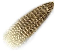 Rinfrescante Parrucche lunghe Parrucche intrecciate all'uncinetto Parrucche ricci multicolori ondulate morbide Estensioni dei capelli sintetici per le donne Usano parrucche piene Regolabile