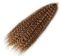 Rinfrescante Parrucche lunghe Parrucche intrecciate all'uncinetto Parrucche ricci multicolori ondulate morbide Estensioni dei capelli sintetici per le donne Usano parrucche piene Regolabile