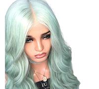 Rinfrescante Parrucche lunghe Parrucche per capelli a onde sciolte Parrucche multicolori Parrucche sintetiche per capelli in fibra al calore per la linea di capelli delle donne di moda Regolabile