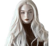 Rinfrescante Parrucche lunghe Parrucche per capelli a onde sciolte Parrucche multicolori Parrucche sintetiche per capelli in fibra al calore per la linea di capelli delle donne di moda Regolabile