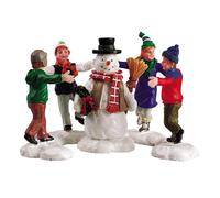 Lemax Christmas Village Anello Intorno Il Pupazzo Di Neve Set Di 3-52112
