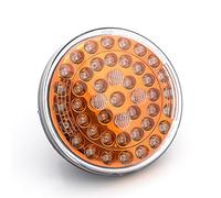 RING AUTOMOTIVE-BL382AA gatto rotondo Indicatore luce LED, 122 mm, 24 V, cavi e ambra, bande catarifrangenti