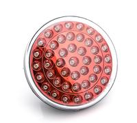 RING AUTOMOTIVE BL387RR proiettore fendinebbia posteriore a LED luce rotondo, 122 mm, 24 V, riflettori, con cavi, colore: rosso