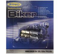 Ring Automotive - Lampadina per fanale RMU3625, 6 Volt, 25/25 Watt, Px15d