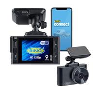 Ring Automotive RSDC3000 Smart Dash Cam con GPS WiFi Full HD 1296p 30fps 2.0" Screen G-Sensor Ring Connect App fotocamera anteriore auto dashcam compatibile posteriore, nero