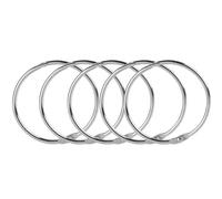 Ring Binder 100Pcs Metal Loose Leaf Book Hoops 38mm 50mm DIY Albums School Craft Binding Office Supplies(50mm)