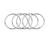 Ring Binder 100Pcs Metal Loose Leaf Book Hoops 38mm 50mm DIY Albums School Craft Binding Office Supplies(38mm)