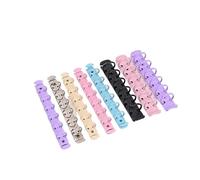 Ring Binder 10pcs A7 Hardware Accessories Rings Notebook Metal Binding Clip Six-Hole Loose-Leaf Office Folder Travel(A7-20mm pink)