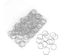 Ring Binder 300pcs Loose Leaf Office Book Rings 1-Inch, with Metal Nickel Plated for Key,for Index Cards and School