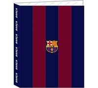 Ring Binder F.C. Barcelona Red Navy Blue A4 26.5 X 33 X 4 Cm NUOVO