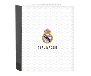 Ring Binder Real Madrid C.F. 24/25 White Grey A4 27 X 33 X 6 Cm NUOVO