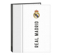 Ring Binder Real Madrid C.F. White Grey A4 26.5 X 33 X 4 Cm NUOVO