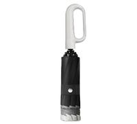 Ring Buckle Umbrella, Inverted Automatic Open Close Umbrella, Windproof Sturdy Auto Umbrella with Carabiner Handle, Durable Reverse Folding Umbrella for Men and Women, Compact Design for Easy Storage