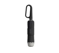 Ring Buckle Umbrella,Ring Buckle Fully Automatic Umbrella,Reverse Automatic Umbrella,Reflective Safety Strip, Compact Folding Travel Umbrella,Compact Small Travel Umbrella,Sturdy Windproof (Black)