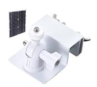Ring Camera Gutter Mount - Decking Fixer, Siding Clip, Screwless | Adjustable Viewing Angle Swivel Base Stability Hardware Video Attachment Linkage Extension Post Pole For Fence