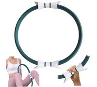 Ring di Pilates, Allenamento ad Anello di Yoga da 15 Pollici a casa Pilates Equipment Women Fitness Workout Anelli con Manico a Doppia Faccia per tonificare Le Cosce Interne ed Esterne, Style 3, Kit