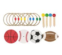Ring Game Set, Outdoor Yard Toss Games, Rope Ring Agility Toy Kit, Speed Coordination Practice Equipment, for Indoor, Lawn, Camping, Party, Outdoors, Fun, Activities, Backyard, Family