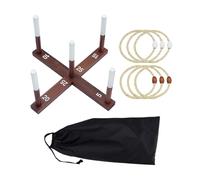 Ring Game, Toss Set, Lawn Tossing Toy with Carry Bag, Portable Fun 16.14x5.31x2.36 Inches for Kids and Adults at Backyard Beach Camping Picnic, Family Summer Party Games School Events, Yard Activities