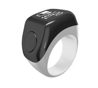 Ring Heart Rate Monitor, Blood Oxygen Level, Pedometer, Finger-Worn Multi-Function Counter with White