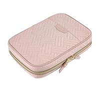 Ring Jewelry Binder Case - Storage Album for Ring Accessories for Girls | Soft Inner Velvet Lining with Clear Protection Sheets, Portable Ornament Collection Organizer for Travel Use 9.65x1.97x6.69 in