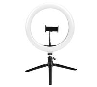 Ring light anello luminoso Akashi con treppiedi nero