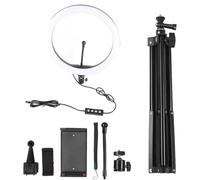 Ring Light Dimmerabile 30 cm LED con Tre Temperature Colore e Treppiede Regolabile - Illuminazione Fotografica Professionale per Trucco Video e Selfie