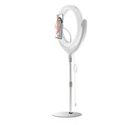 Ring Light Funzione Lampada da Tavolo, Orientabile con Supporto - 4smarts