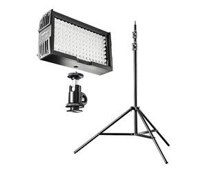 RING LIGHT WALIMEX PRO 20372, Batteria, alimentatore di rete e cavo per auto a 12 V