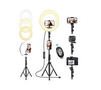 Ring Light with Tripod, Selfie Ring Light with 62" Tripod for Live Stream/Makeup/YouTube Video/Photography