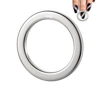 Ring Magnet For Nails - 1.1 Inch Magnetic Ring | Portable Hollow Round Magnet For Gel | Tool For Home Diy Salon Beginners. 8g Metal, 2.8x2.8cm, Precise Nail Effect.