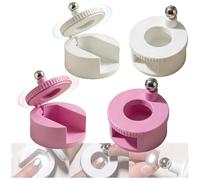 Ring Magnet for Nails, New 360° Rotating Cat Eye Magnet for Nails Uniform Magnetic Beads, Automatic Glass Bead Suction Nail Tool for Gel Polish, Cat Eyes for DIY & Professional Salons (2pcs)