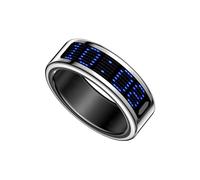 Ring Men Women LED Dynamic Display Screen Heart Rate Blood Oxygen Monitoring Multi Sports Modes No. 12