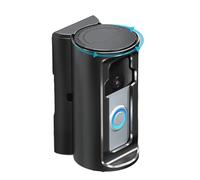 Ring Mount, No Drill Adjustable Holder Case, Secure Anti Theft Door Base to Wireless and Wired Video Doorbells, Tool Installation for Apartments 6.5x3.62x3.07 inch