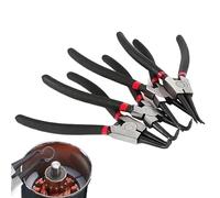 Ring Pliers Set, Pliers with Bent Jaw, Multifunctional Tool for Hoses, Spring Loaded Design, Gaskets, and Fasteners, Compact and Portatable, 1.18 Inches Metal Abs 800 g