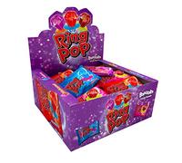 Ring Pop, confezione da 24 lecca-lecca dai sapori assortiti, gusti: lampone, fragola, cola e ribes nero