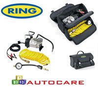 Ring RAC900 Compressore D’Aria Heavy Duty 12V Con Accessori E Borsa