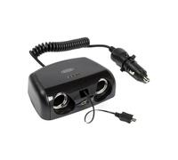 Ring RMS15 Doppia presa accendisigari 12V 10A con USB 2A, micro USB 1A e tester