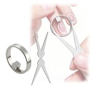 Ring-Shaped Cat Eye Magnet for Nails,Ring Magnet for Nails,Portable Hollow Circular Cateye Y & Rings Magnets Tool,3 in 1 Reusable Strong Nail Magnets Tool for Home DIY,Beginners & Nail Artists (A)