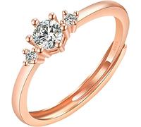 Ring Simualtion Diamond Opening Wedding Engagement Ring for Women Nice processing