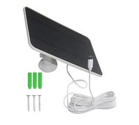 Ring Solar Panel - Caricabatterie Per Pannelli Sołari Per Videocamera Rinģg Dóorbell | Pannello Solare Fotocamera Ad Anello | Caricabatterie Solare Da 20 W Tipo C