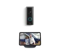Ring Spioncino digitale con videocamera 2K (Peephole Camera 2K) + Echo Show 8, spessore porta 60-90 mm, videocitofono senza fili fai-da-te, sostituisce lo spioncino esistente, Retinal 2K, zoom 6x