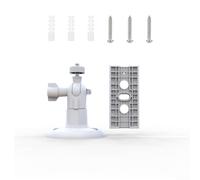 Ring Spotlight Cam Plus Pro - Supporto da parete per batteria, rotazione completa a 360 gradi e resistente alle intemperie, materiale ABS per una configurazione sicura della fotocamera (bianco)