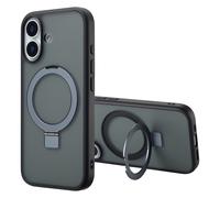 ACCEZZ Stand ad Anello Backcover metallo COVER per Apple iPhone 17, Nero