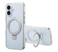 ACCEZZ Stand ad Anello Backcover metallo COVER per Apple iPhone 17, Trasparente