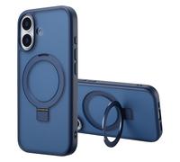 ACCEZZ Stand ad Anello Backcover metallo COVER per Apple iPhone 17, Blu