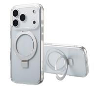 ACCEZZ Stand ad Anello Backcover metallo COVER per Apple iPhone 17 Pro, Trasparente