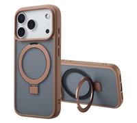 ACCEZZ Stand ad Anello Backcover metallo COVER per Apple iPhone 17 Pro, Marrone
